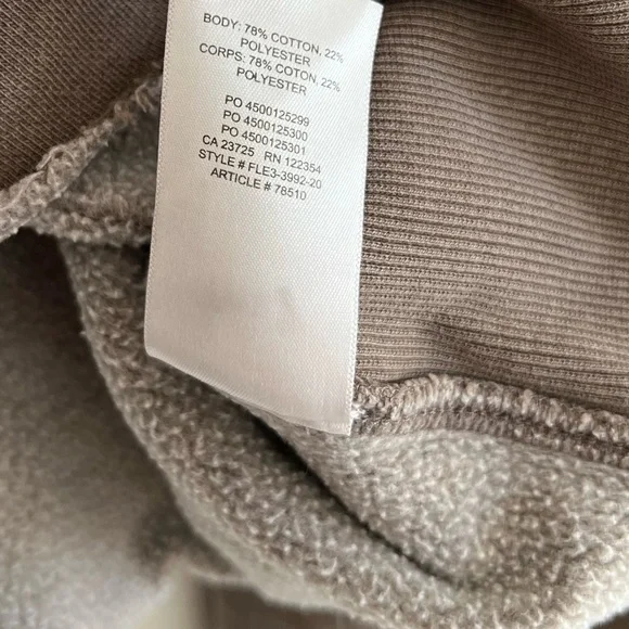 Aritzia TNA Boyfriend Crew in GD Stone Taupe - Picture 7 of 7